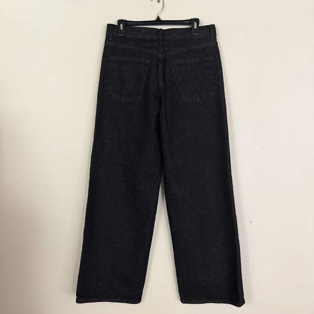 NEW ZARA Mid-Waist Loose-Fit Baggy Wide leg Jean 8 - Picture 9 of 15